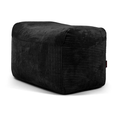 Fotoliu bean bag negru cu tapiÈu009Berie din catifea reiatÄPlus 70 Lounge âu0080SLOWDOWN