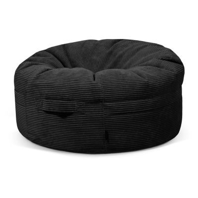 Fotoliu bean bag negru cu tapiÈu009Berie din catifea reiatÄRoll 105 âu0080SLOWDOWN