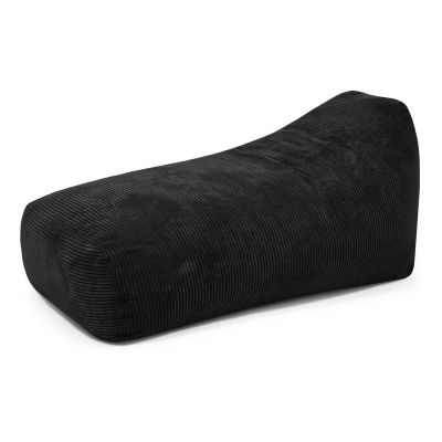 Fotoliu bean bag negru cu tapiÈu009Berie din catifea reiatÄSnug Long 140 âu0080SLOWDOWN