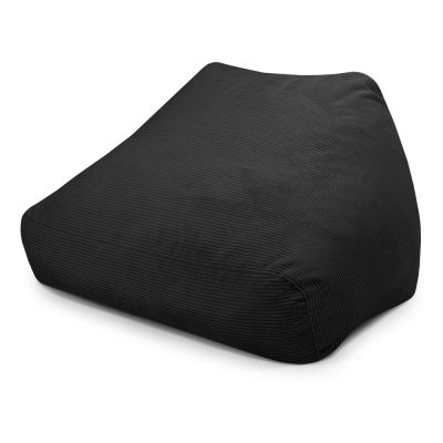 Fotoliu bean bag negru cu tapiÈu009Berie din catifea reiatÄSofa Snug âu0080SLOWDOWN