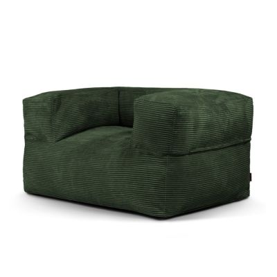 Fotoliu bean bag verde cu tapiÈu009Berie din catifea reiatÄMooG âu0080SLOWDOWN