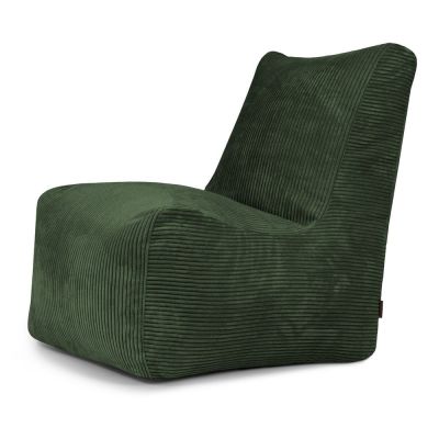 Fotoliu bean bag verde cu tapiÈu009Berie din catifea reiatÄSeat Lounge âu0080SLOWDOWN