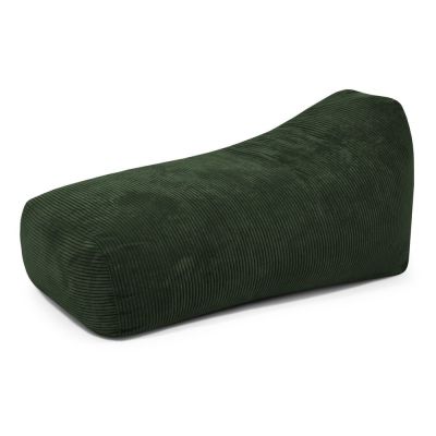 Fotoliu bean bag verde cu tapiÈu009Berie din catifea reiatÄSnug Long 140 âu0080SLOWDOWN