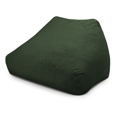 Fotoliu bean bag verde cu tapiÈu009Berie din catifea reiatÄSofa Snug âu0080SLOWDOWN