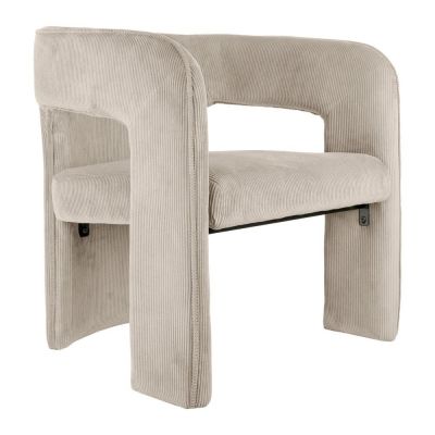 Fotoliu bej cu tapiÈu009Berie din catifea reiatÄVigor âu0080Leitmotiv