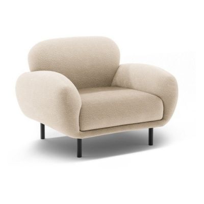 Fotoliu bej cu tapiÈu009Berie din Èu009BesÄu0083turÄbouclÃ© Poppy âu0080Micadoni