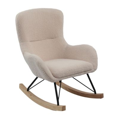 Fotoliu de copii bej balansoar cu tapiÈu009Berie din Èu009BesÄu0083turÄbouclÃ© Rocky âu0080Vipack