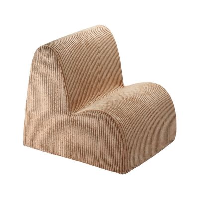 Fotoliu de copii maro cu tapiÈerie din catifea reiatÄCloud âWigiwama