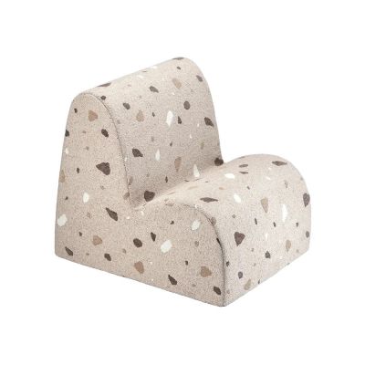 Fotoliu de copii maro deschis cu tapiÈerie din ÈesÄturÄbouclÃ©/cu tapiÈerie din chenille Terrazzo Cloud âWigiwama