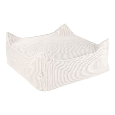 Fotoliu puf pentru copii crem cu tapiÈu009Berie din catifea reiatÄSquare âu0080Wigiwama