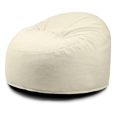 Fotoliu puf pentru copii crem cu tapiÈu009Berie din Èu009BesÄu0083turÄbouclÃ© Om 85 âu0080SLOWDOWN