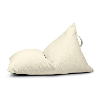 Fotoliu puf pentru copii crem cu tapiÈu009Berie din Èu009BesÄu0083turÄbouclÃ© Razzy âu0080SLOWDOWN