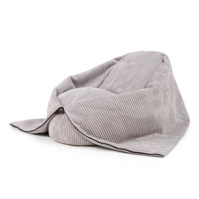 Fotoliu puf pentru copii gri deschis cu tapiÈu009Berie din catifea reiatÄCocoon 100 âu0080SLOWDOWN