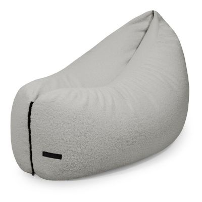 Fotoliu puf pentru copii gri deschis cu tapiÈu009Berie din Èu009BesÄu0083turÄbouclÃ© Clip Clap 115 âu0080SLOWDOWN