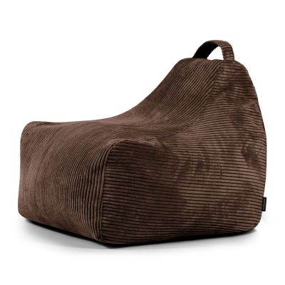 Fotoliu puf pentru copii maro Ã®nchis cu tapiÈerie din catifea reiatÄGame Amuse âSLOWDOWN