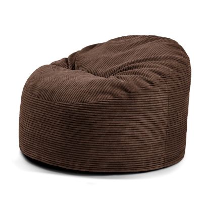 Fotoliu puf pentru copii maro Ã®nchis cu tapiÈerie din catifea reiatÄOm 85 âSLOWDOWN