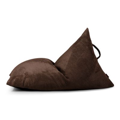 Fotoliu puf pentru copii maro Ã®nchis cu tapiÈerie din catifea reiatÄRazzy âSLOWDOWN