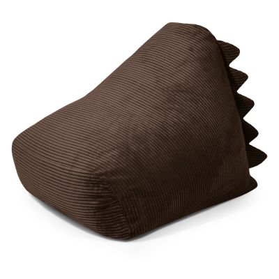 Fotoliu puf pentru copii maro Ã®nchis cu tapiÈerie din catifea reiatÄSnug 80 Dragon âSLOWDOWN