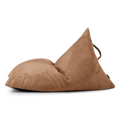 Fotoliu puf pentru copii maro cu tapiÈerie din catifea reiatÄRazzy âSLOWDOWN