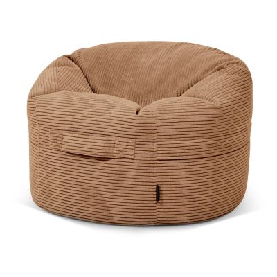 Fotoliu puf pentru copii maro cu tapiÈerie din catifea reiatÄRoll 80 âSLOWDOWN