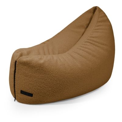 Fotoliu puf pentru copii maro cu tapiÈerie din ÈesÄturÄbouclÃ© Clip Clap 90 âSLOWDOWN