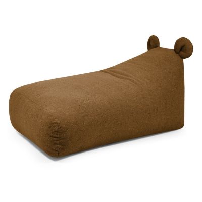 Fotoliu puf pentru copii maro cu tapiÈerie din ÈesÄturÄbouclÃ© Snug 130 Bear âSLOWDOWN