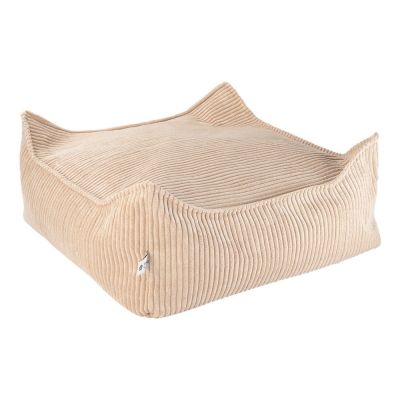 Fotoliu puf pentru copii maro deschis cu tapiÈerie din catifea reiatÄSquare âWigiwama