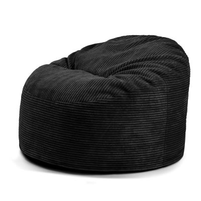 Fotoliu puf pentru copii negru cu tapiÈu009Berie din catifea reiatÄOm 85 âu0080SLOWDOWN