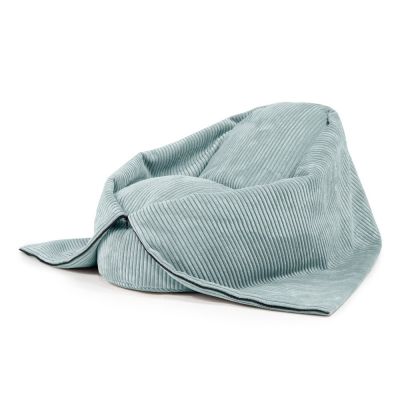 Fotoliu puf pentru copii verde mentÄcu tapiÈu009Berie din catifea reiatÄCocoon 100 âu0080SLOWDOWN