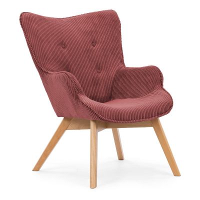 Fotoliu roÈu0099u cu tapiÈu009Berie din catifea reiatÄNiko âu0080Ropez