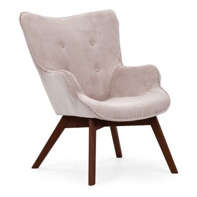 Fotoliu roz deschis cu tapiÈu009Berie din catifea reiatÄNiko âu0080Ropez