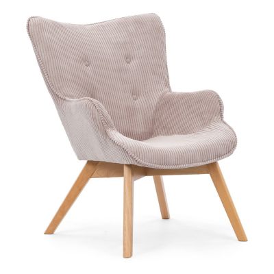 Fotoliu roz deschis cu tapiÈu009Berie din catifea reiatÄNiko âu0080Ropez