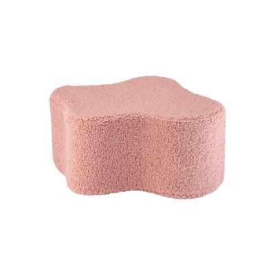 Puf de copii roz cu tapiÈu009Berie din Èu009BesÄu0083turÄbouclÃ© Cloud âu0080Wigiwama