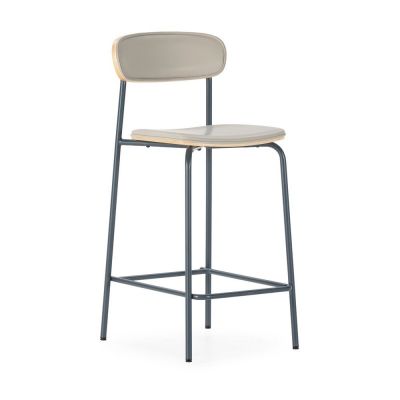 Scaune de bar bej 2 buc. tapiÈu009Bate (Ã®nÄu0083lÈu009Bime Èu0099ezut 65,5 cm) Saula âu0080Marckeric