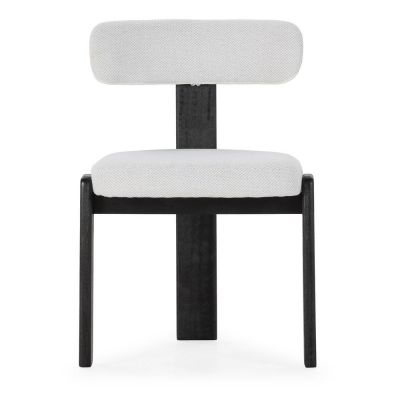 Scaune de dining negre/gri-deschis 2 buc. tapiÈu009Bate Nadia âu0080MOME