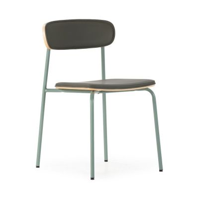 Scaune de dining verde-Ã®nchis stivuibile 2 buc. tapiÈu009Bate Saula âu0080Marckeric