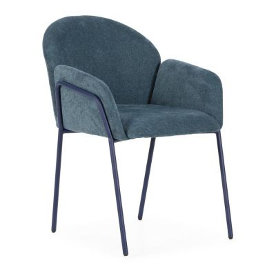 Set de scaune de sufragerie albastru 2 buc. tapiÈu009Bat Aslin âu0080MOME