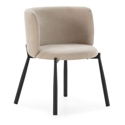 Set de scaune de sufragerie bej 2 buc. tapiÈu009Bat Ginny âu0080MOME