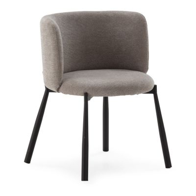 Set de scaune de sufragerie gri 2 buc. tapiÈu009Bat Ginny âu0080MOME