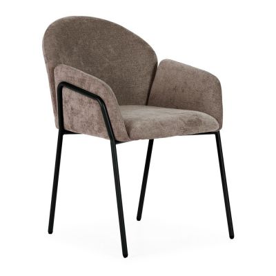 Set de scaune de sufragerie piersicÄ2 buc. tapiÈu009Bat Aslin âu0080MOME