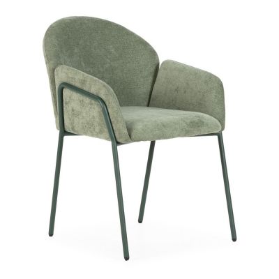 Set de scaune de sufragerie verde 2 buc. tapiÈu009Bat Aslin âu0080MOME