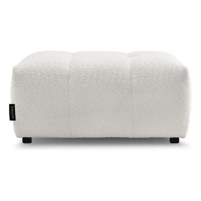 Taburet alb cu tapiÈu009Berie din Èu009BesÄu0083turÄbouclÃ© Roxelane âu0080Bobochic Paris