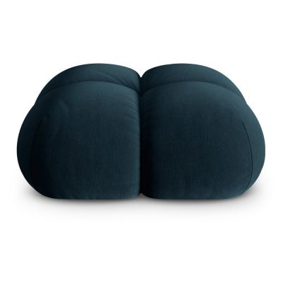 Taburet albastru Ã®nchis cu tapiÈu009Berie din catifea Loretto âu0080Cosmopolitan Design