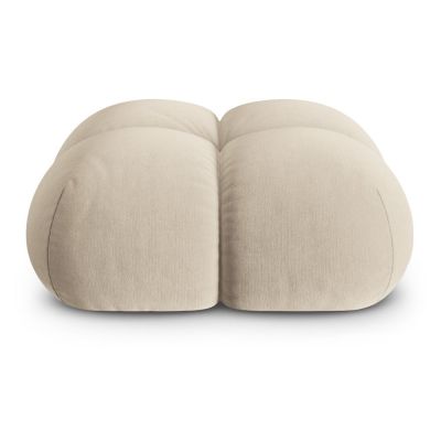 Taburet bej cu tapiÈu009Berie din catifea Loretto âu0080Cosmopolitan Design