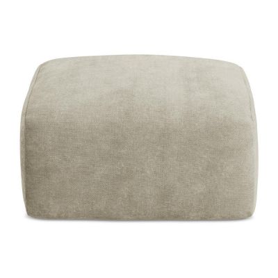 Taburet bej cu tapiÈu009Berie din chenille Leila âu0080Makamii