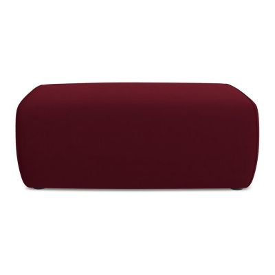 Taburet burgundy cu tapiÈu009Berie din catifea Kapua âu0080Makamii