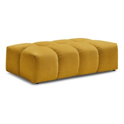 Taburet galben muÈu0099tar cu tapiÈu009Berie din chenille Everest âu0080Bobochic Paris