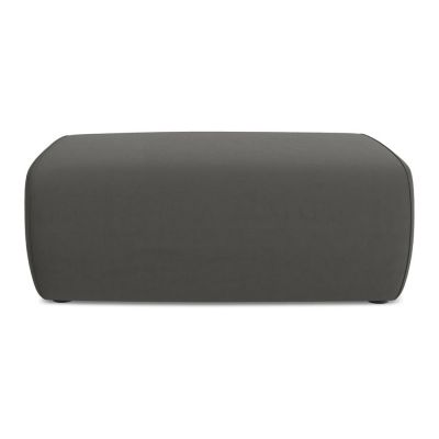 Taburet gri Ã®nchis cu tapiÈu009Berie din catifea Kapua âu0080Makamii