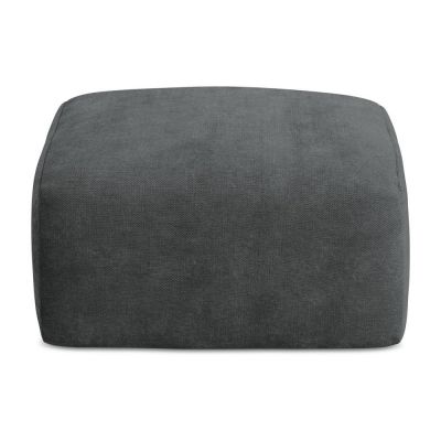 Taburet gri Ã®nchis cu tapiÈu009Berie din chenille Leila âu0080Makamii