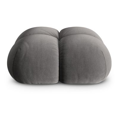 Taburet gri cu tapiÈu009Berie din catifea Loretto âu0080Cosmopolitan Design